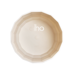 facet rond 17cm rose amande